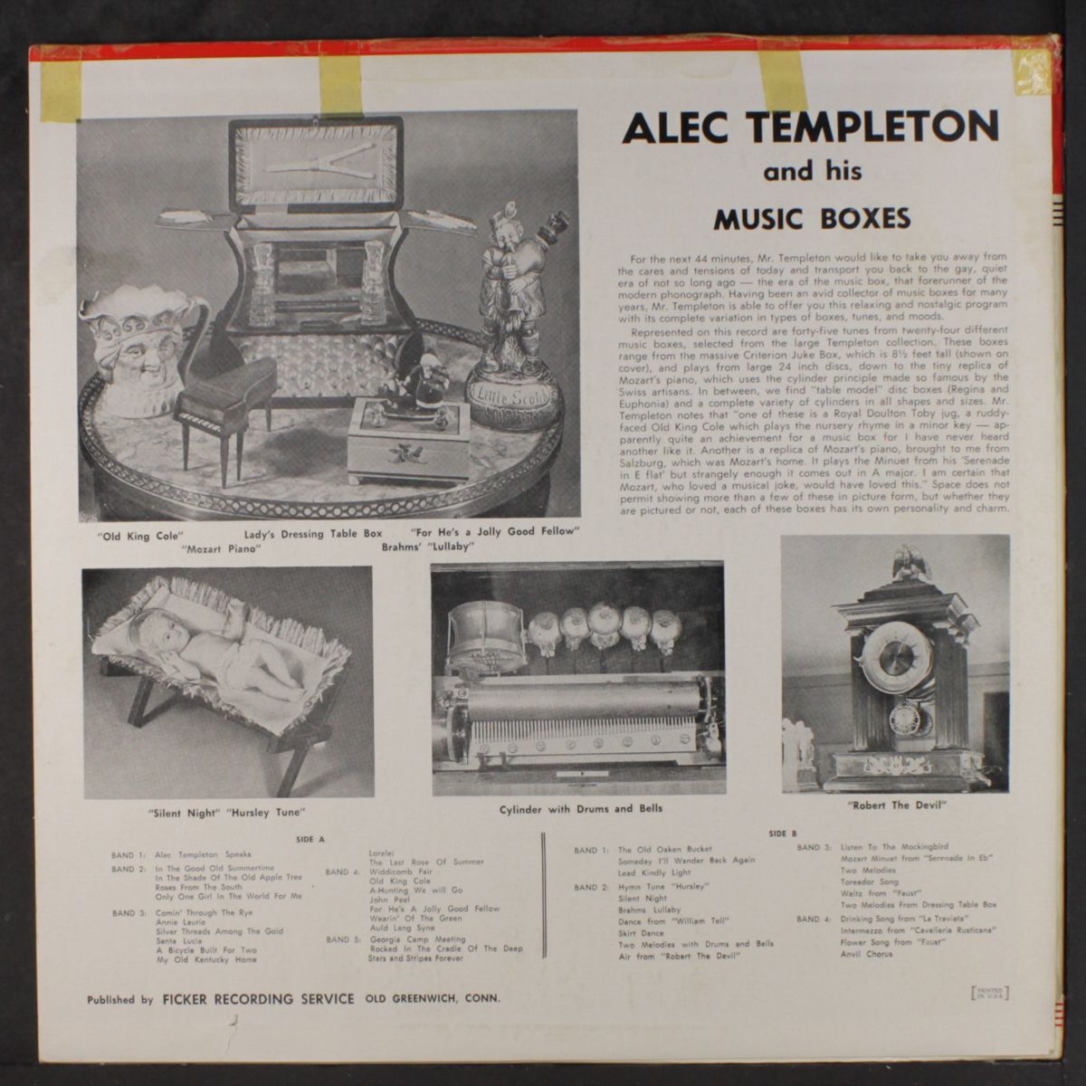 and his music boxes by ALEC TEMPLETON