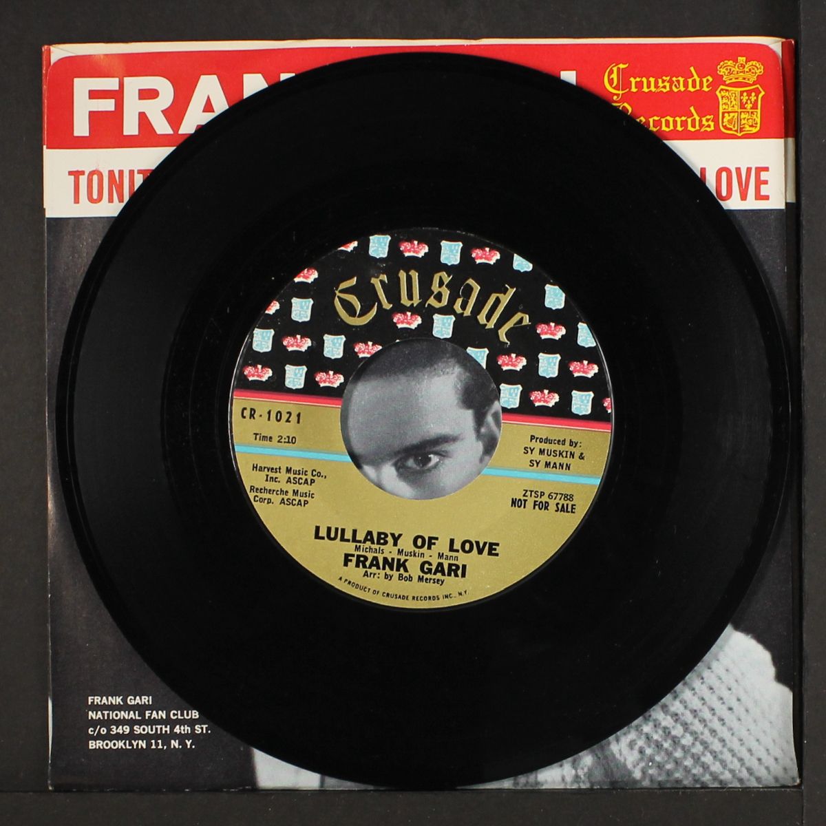 lullaby of love / tonite is our last by FRANK GARI