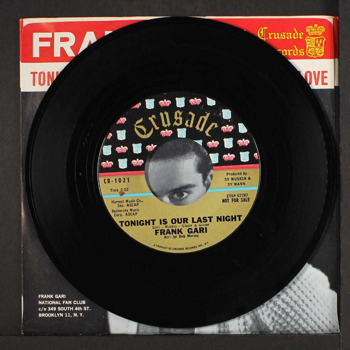 lullaby of love / tonite is our last by FRANK GARI
