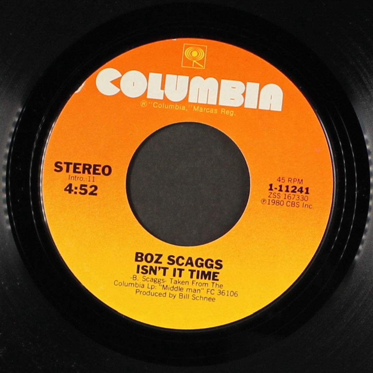 breakdown dead ahead / isn't it time by BOZ SCAGGS