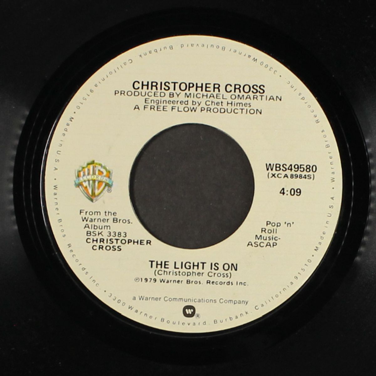 never be the same / the light is on by CHRISTOPHER CROSS