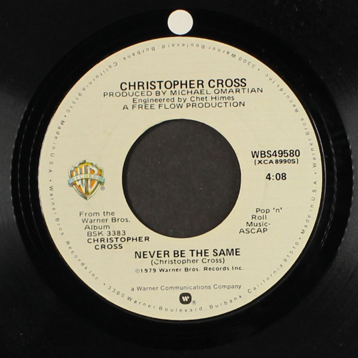 never be the same / the light is on by CHRISTOPHER CROSS