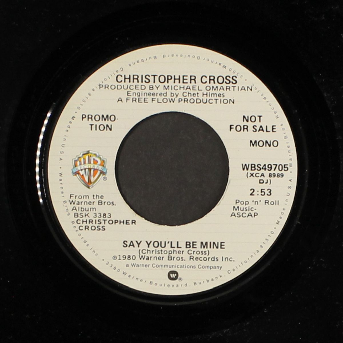say you'll be mine / mono by CHRISTOPHER CROSS