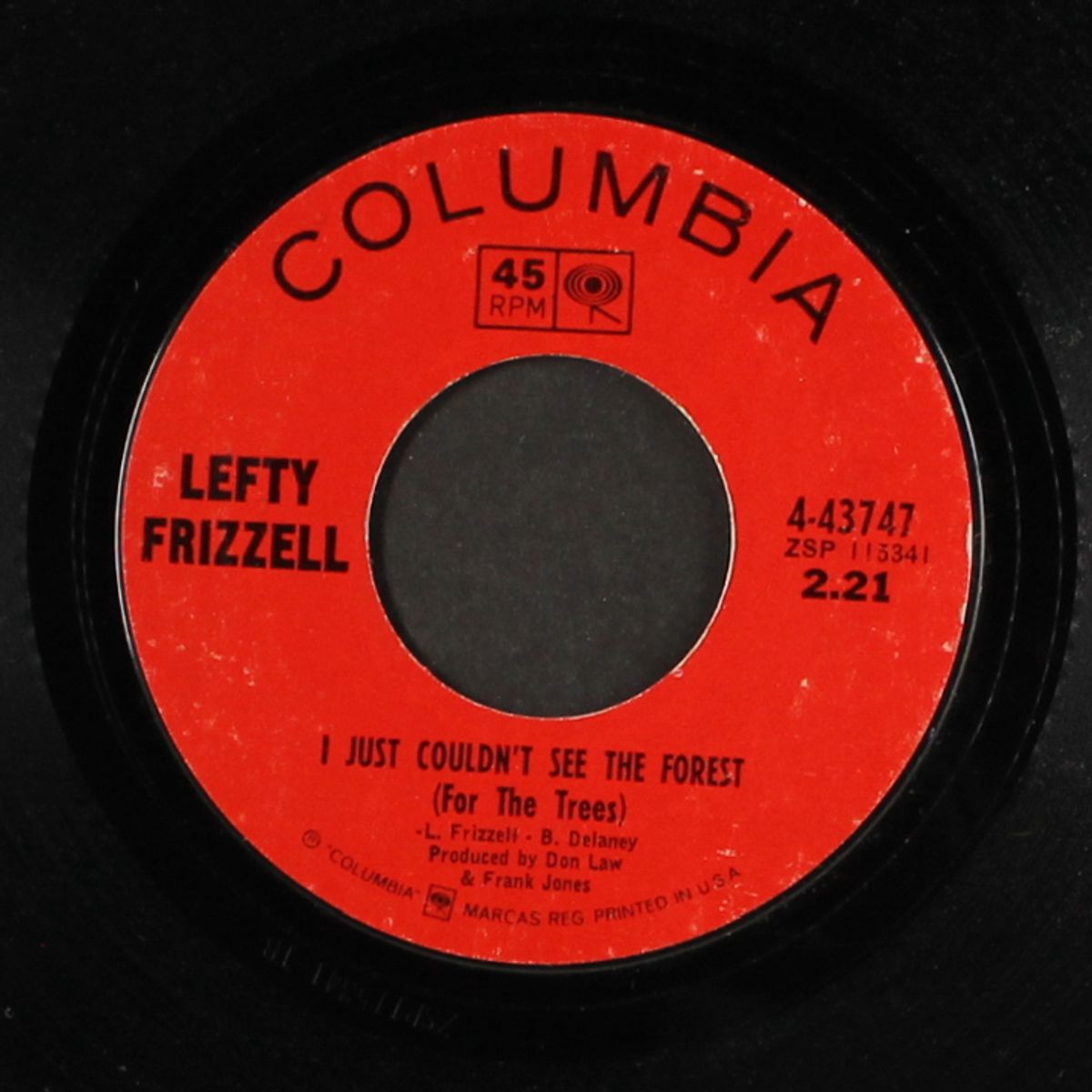 i just couldn't see the forest by LEFTY FRIZZELL