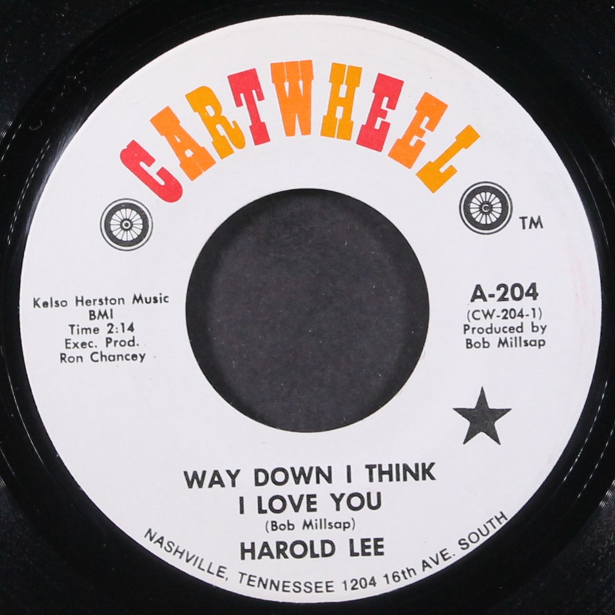 way down i think i love you / ouside of wichita by HAROLD LEE