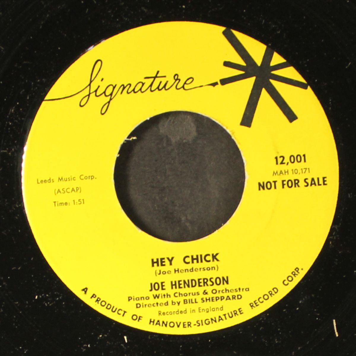 hey chick / dream of olwen by JOE HENDERSON
