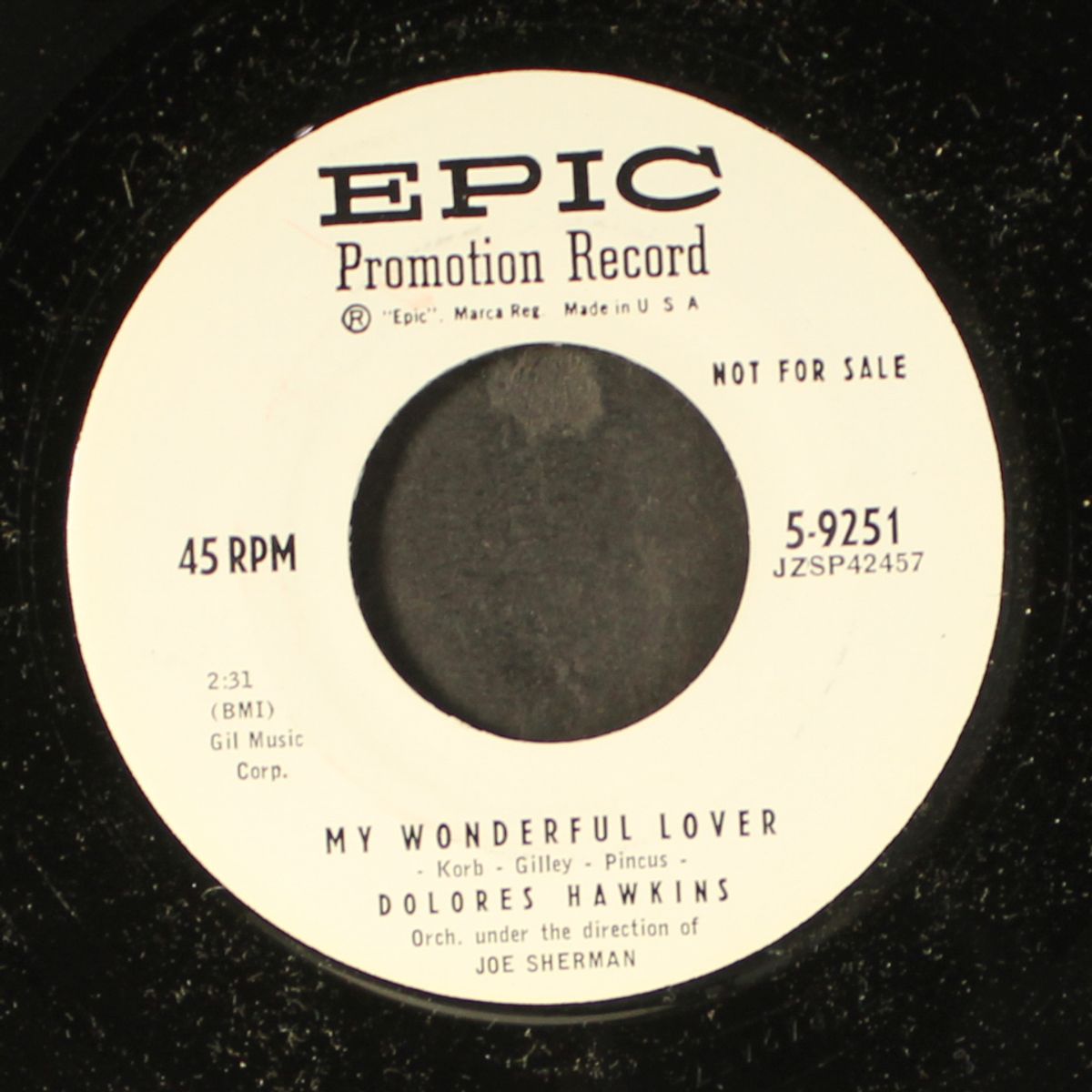 my wonderful lover / hoopla by DOLORES HAWKINS