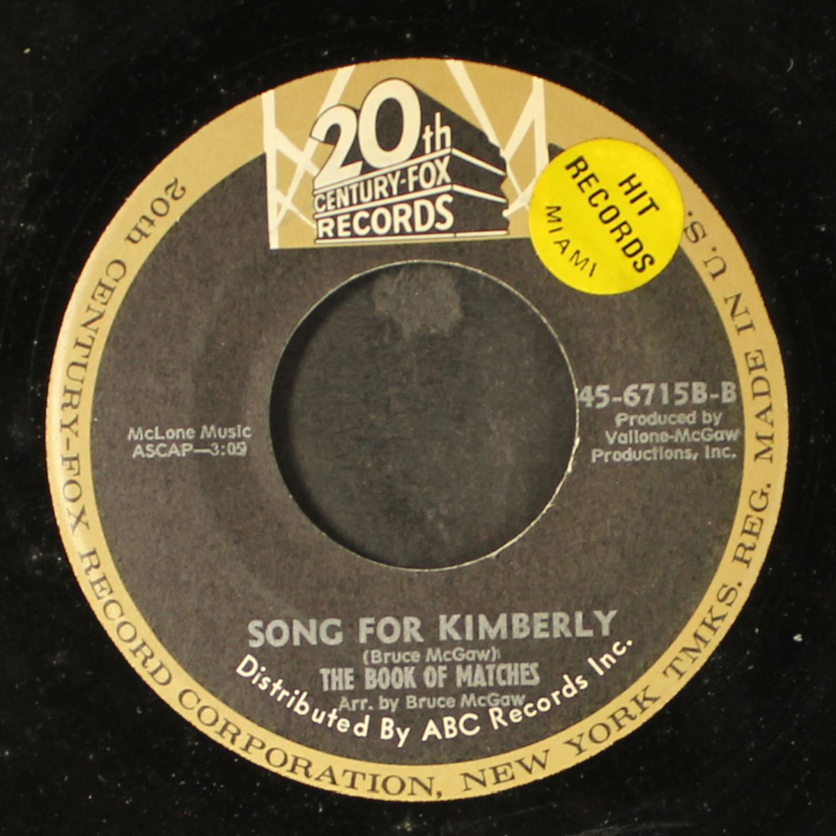 goodbye love / song for kimberly by BOOK OF MATCHES