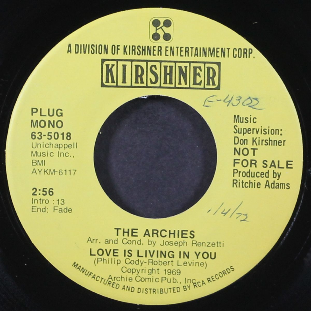 love is living in you / hold on to lovin' by ARCHIES