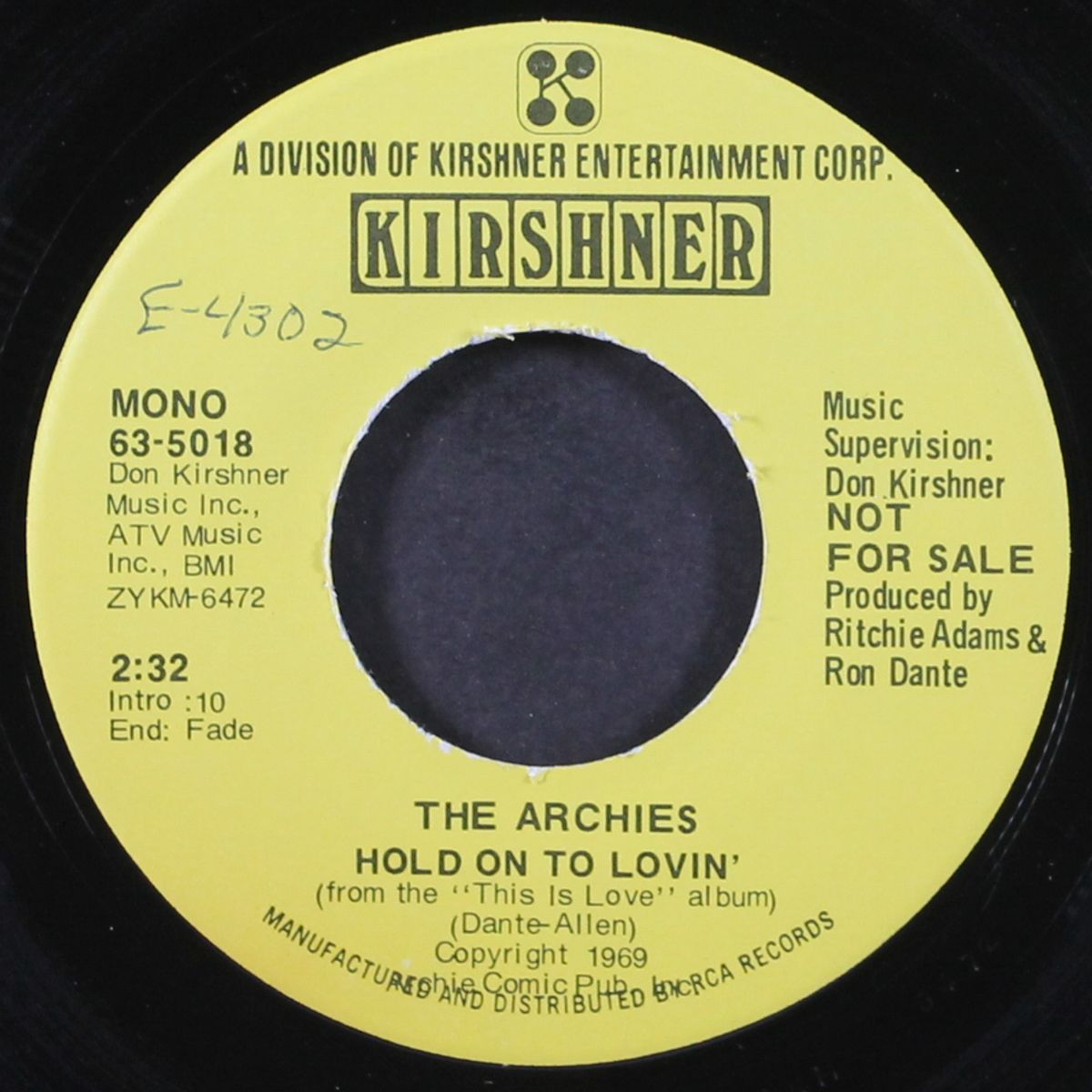 love is living in you / hold on to lovin' by ARCHIES
