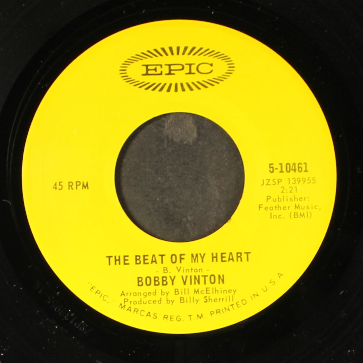 to know you is to love you / the beat of my heart by BOBBY VINTON