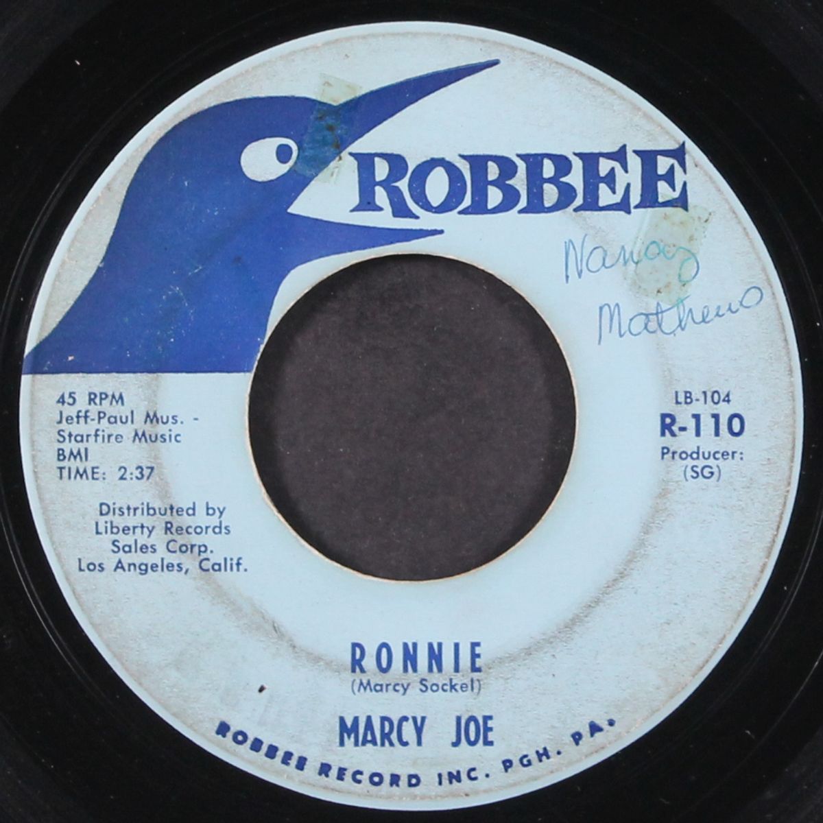 ronnie / my first mistake by MARCY JO