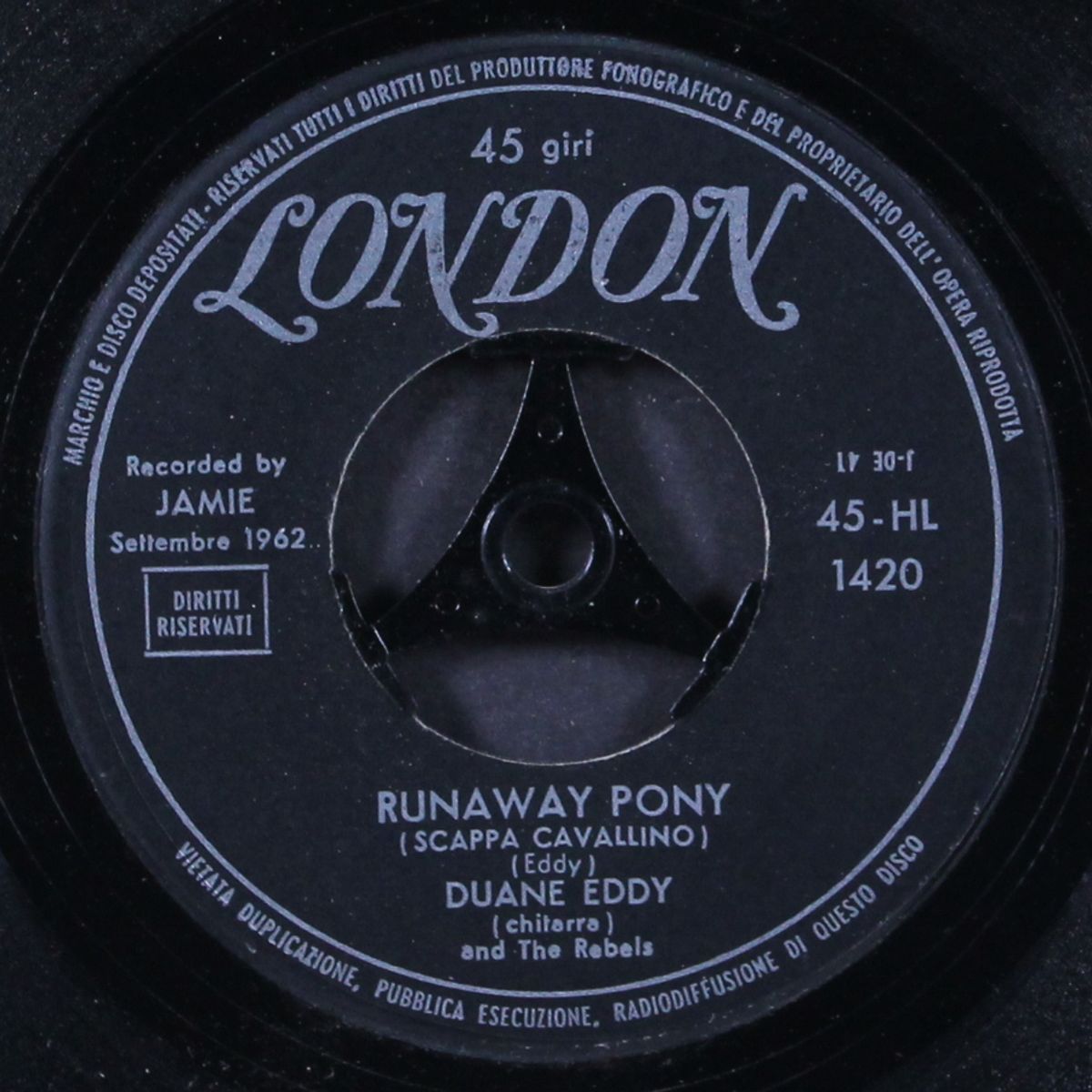 runaway pony / just because by DUANE EDDY