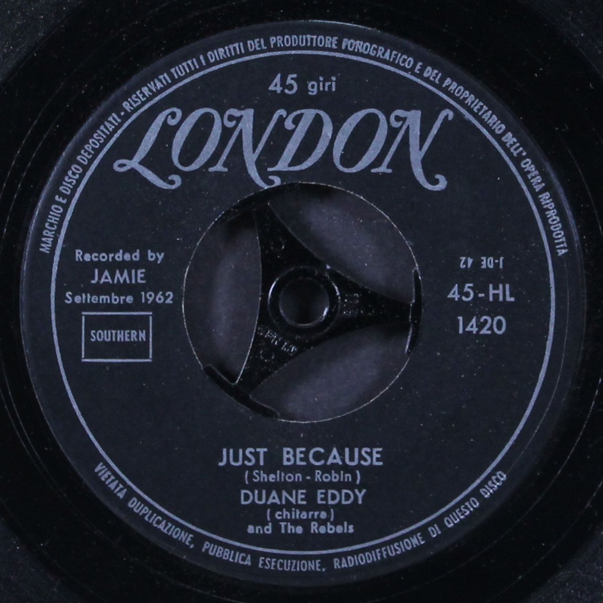 runaway pony / just because by DUANE EDDY