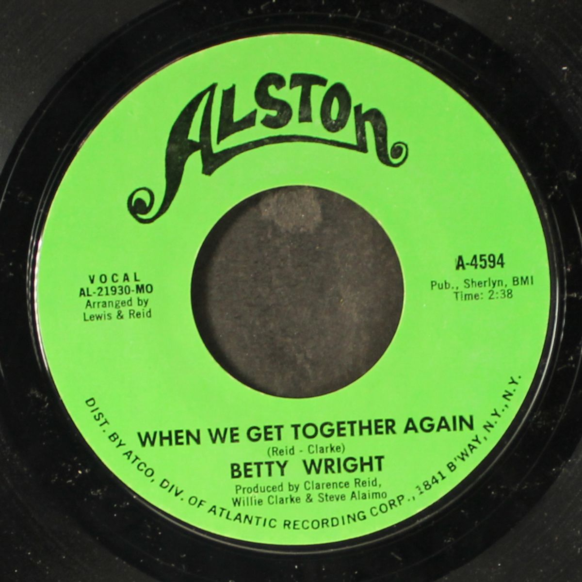 i love the way you love / when we get together again by BETTY WRIGHT