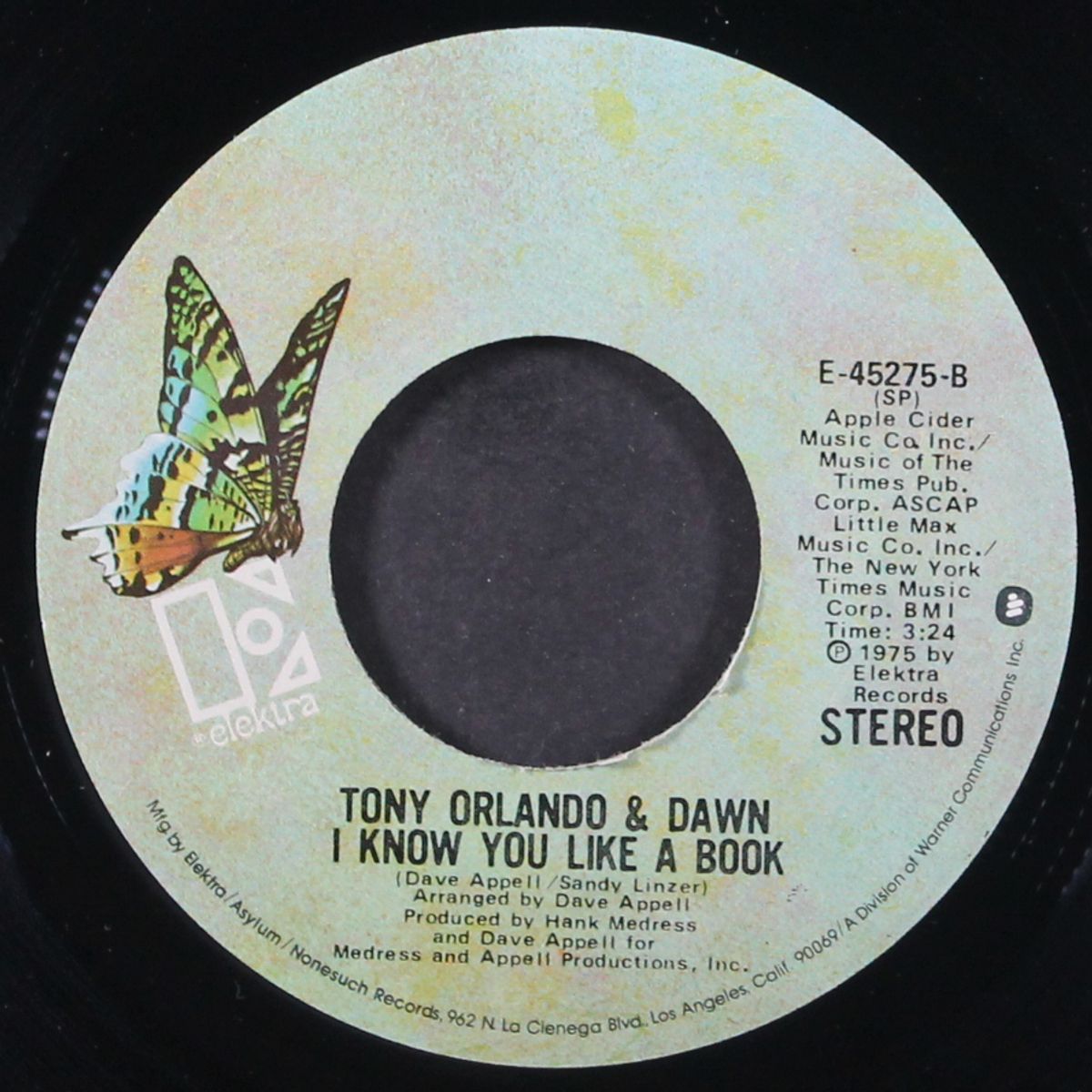 you're all i need to get by / i know you like a book by TONY ORLANDO & DAWN
