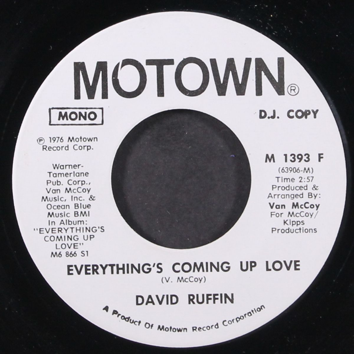everything's coming up love / mono by DAVID RUFFIN