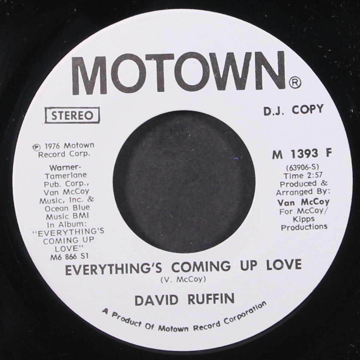 everything's coming up love / mono by DAVID RUFFIN