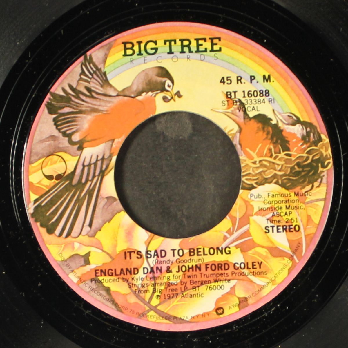 it's sad to belong / the time has come by ENGLAND DAN & JOHN FORD COLEY