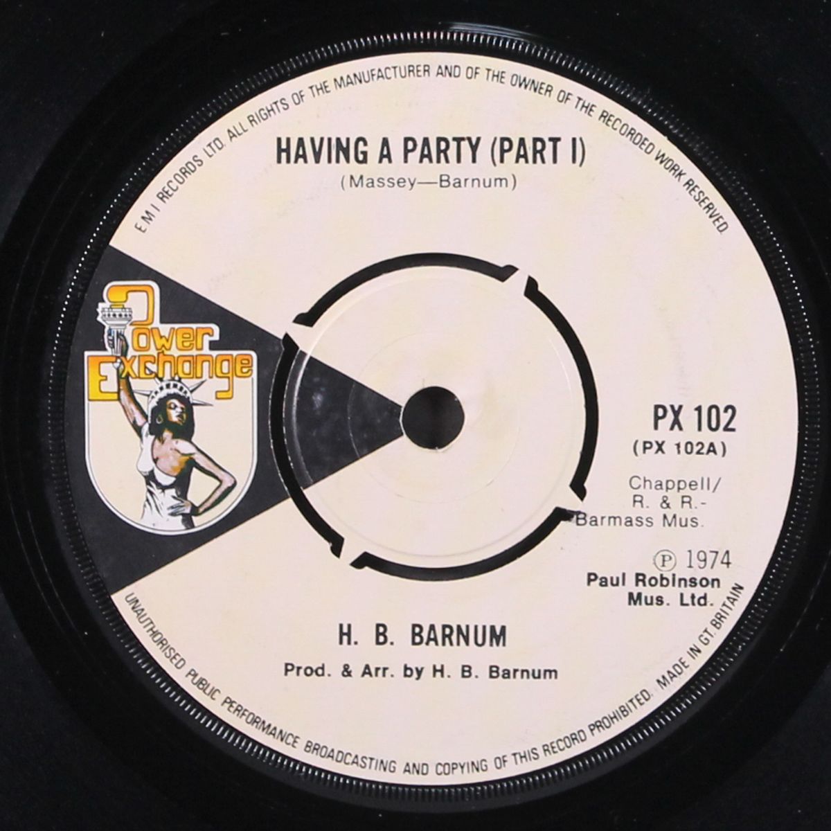 having a party (pt.1 / same (pt.2)) by H.B. BARNUM