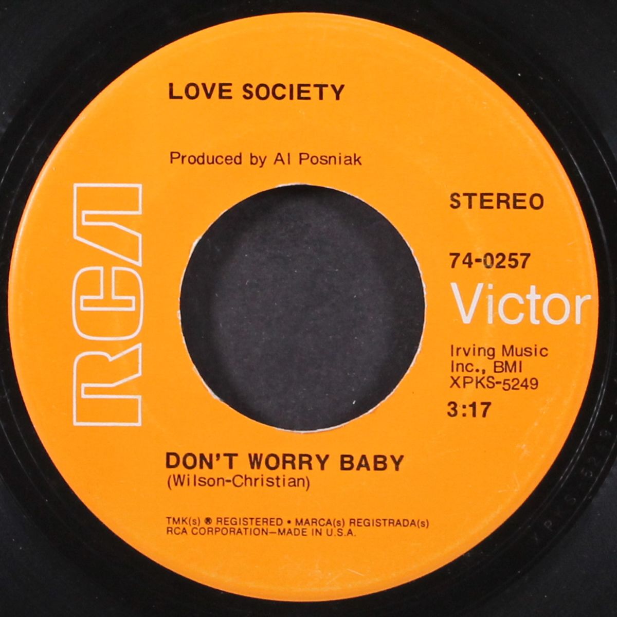 don't worry baby / you know how i feel by LOVE SOCIETY