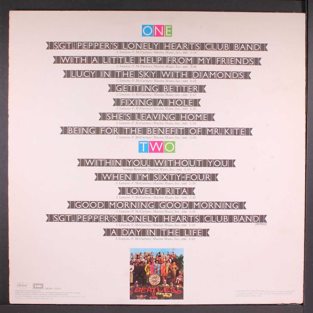 sgt. pepper's lonely hearts club band by BEATLES