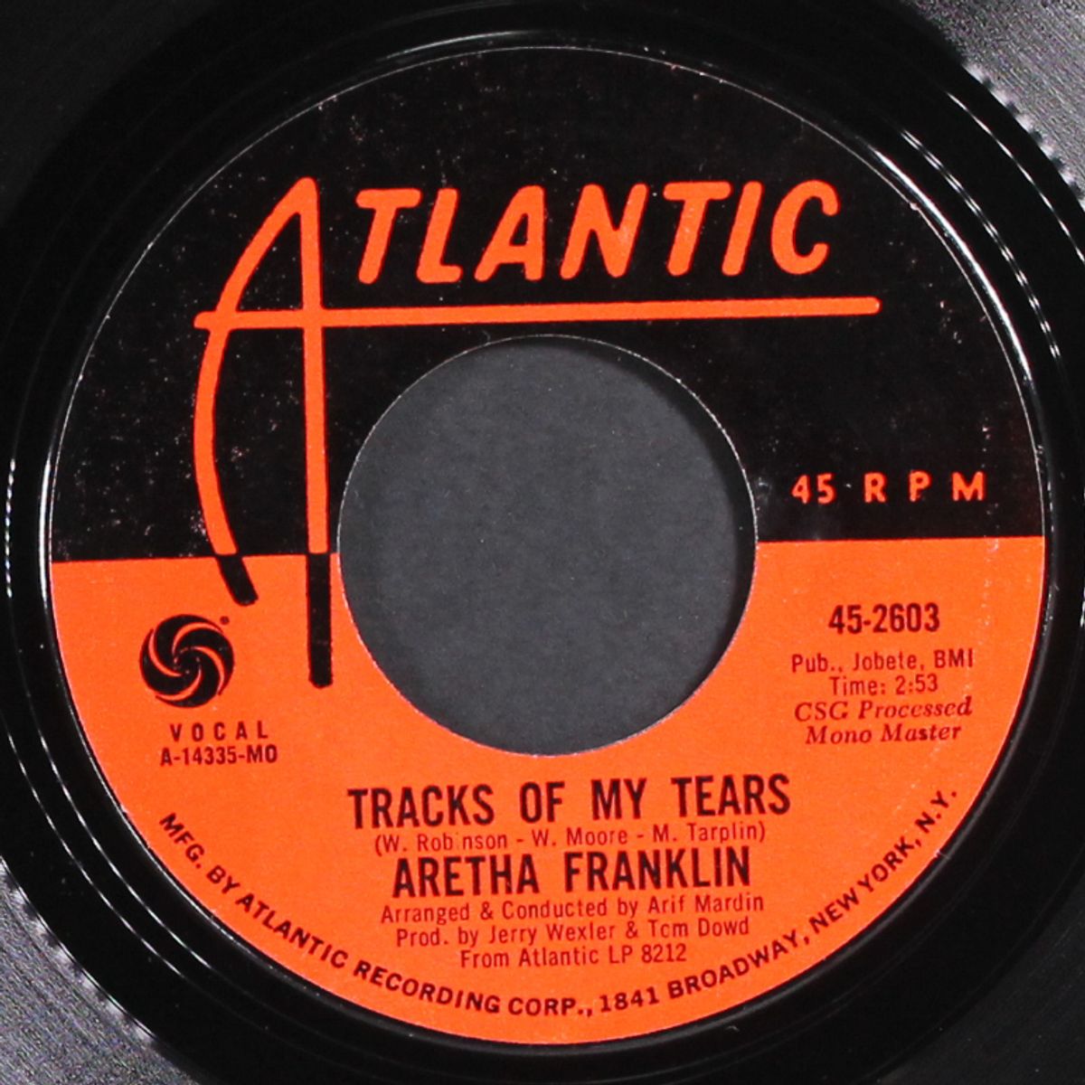 tracks of my tears / the weight by ARETHA FRANKLIN