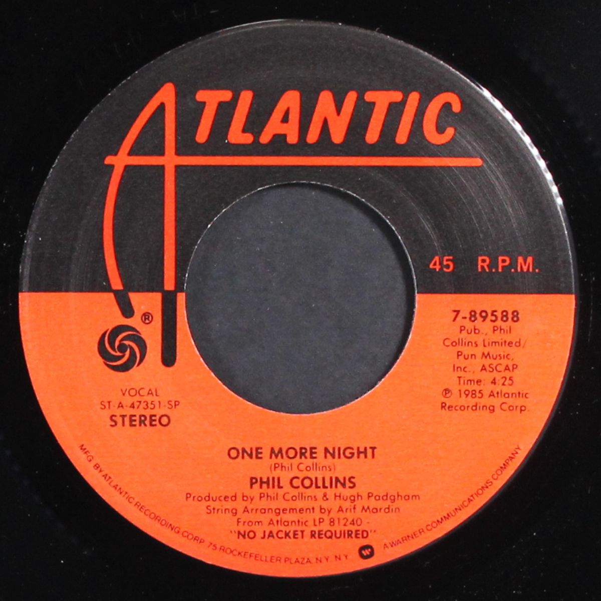 one more night / the man with the horn by PHIL COLLINS
