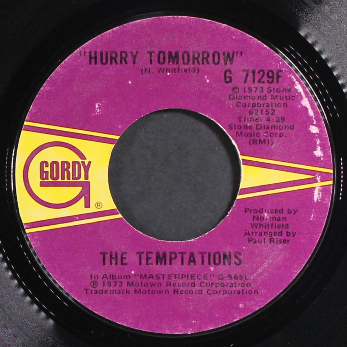 plastic man / hurry tomorrow by TEMPTATIONS