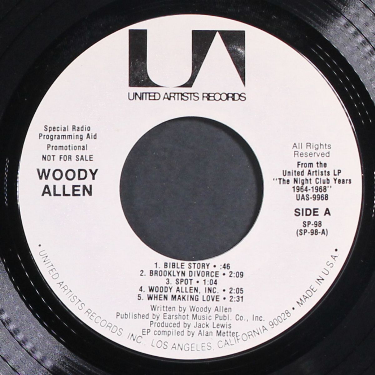 the night club years by WOODY ALLEN