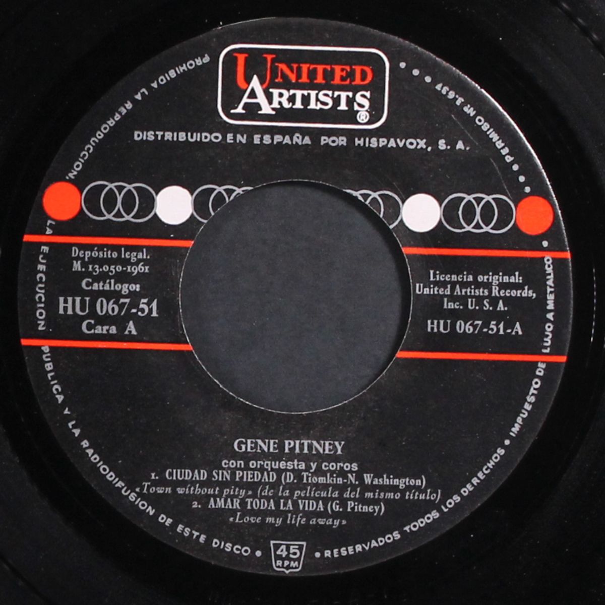 ciudad sin piedad by GENE PITNEY