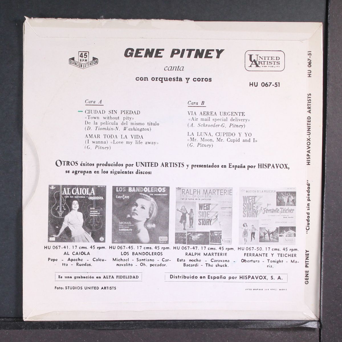 ciudad sin piedad by GENE PITNEY