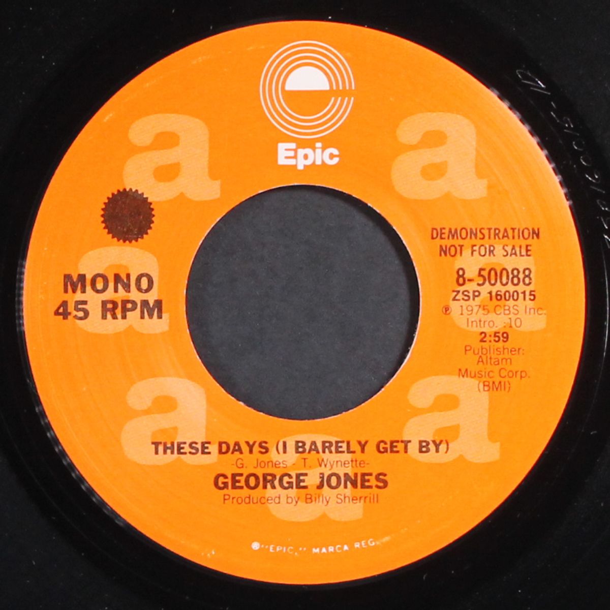 these days by GEORGE JONES