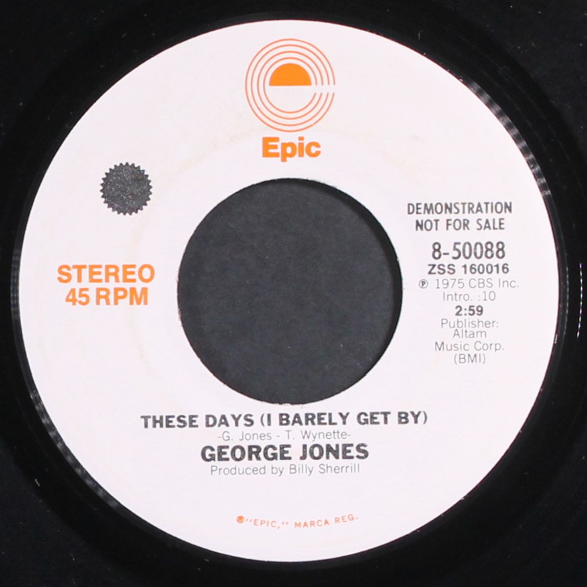 these days by GEORGE JONES