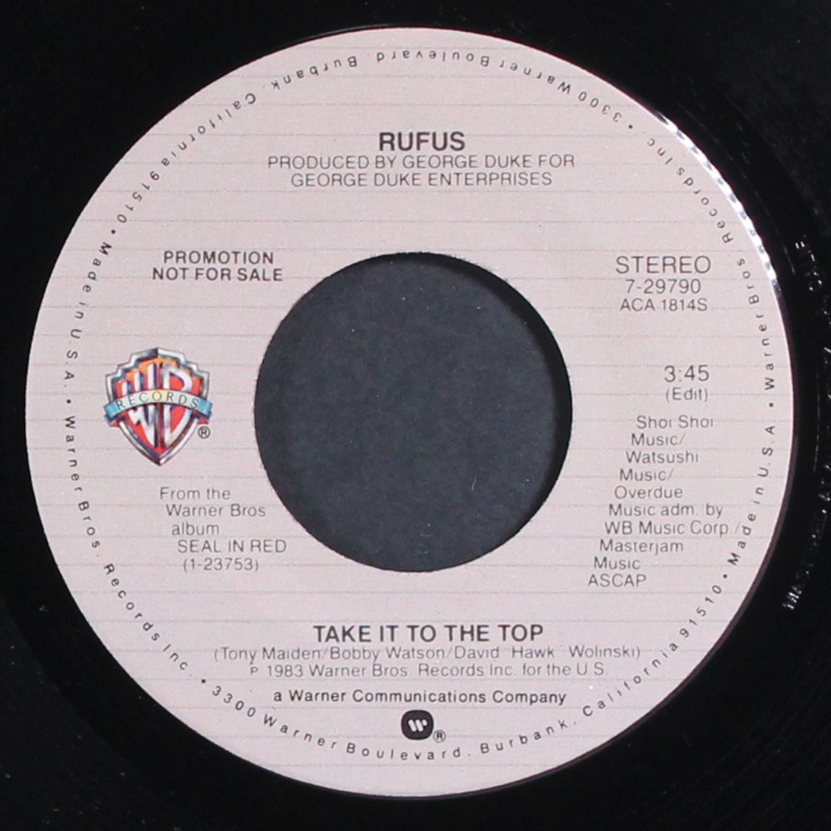 take it to the top by RUFUS