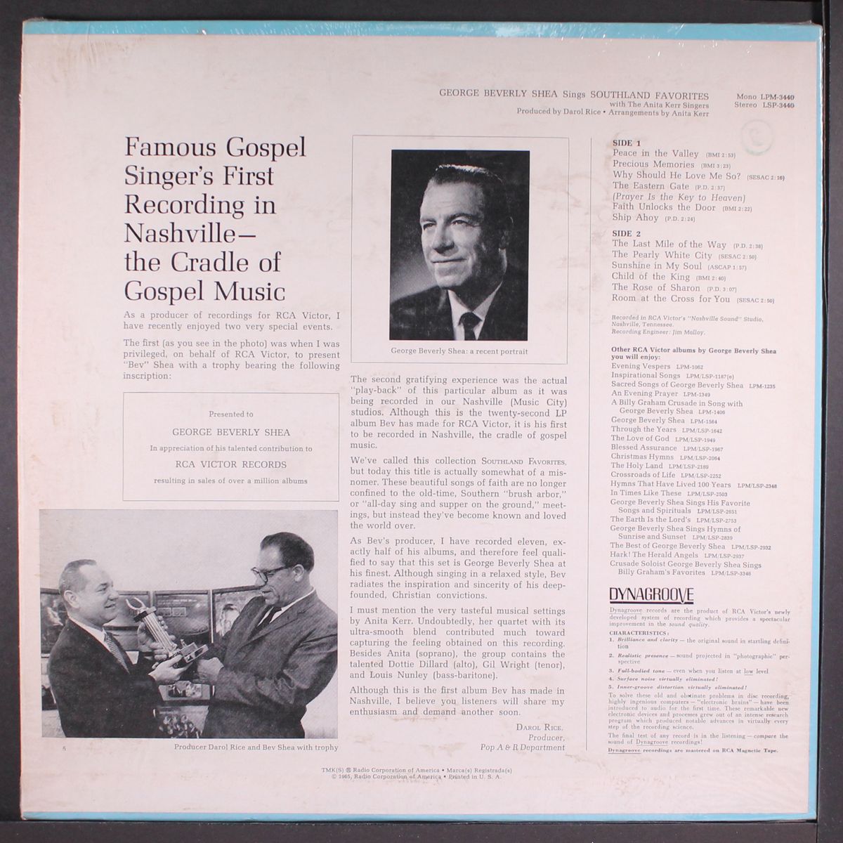 sings southland favorites by GEORGE BEVERLY SHEA