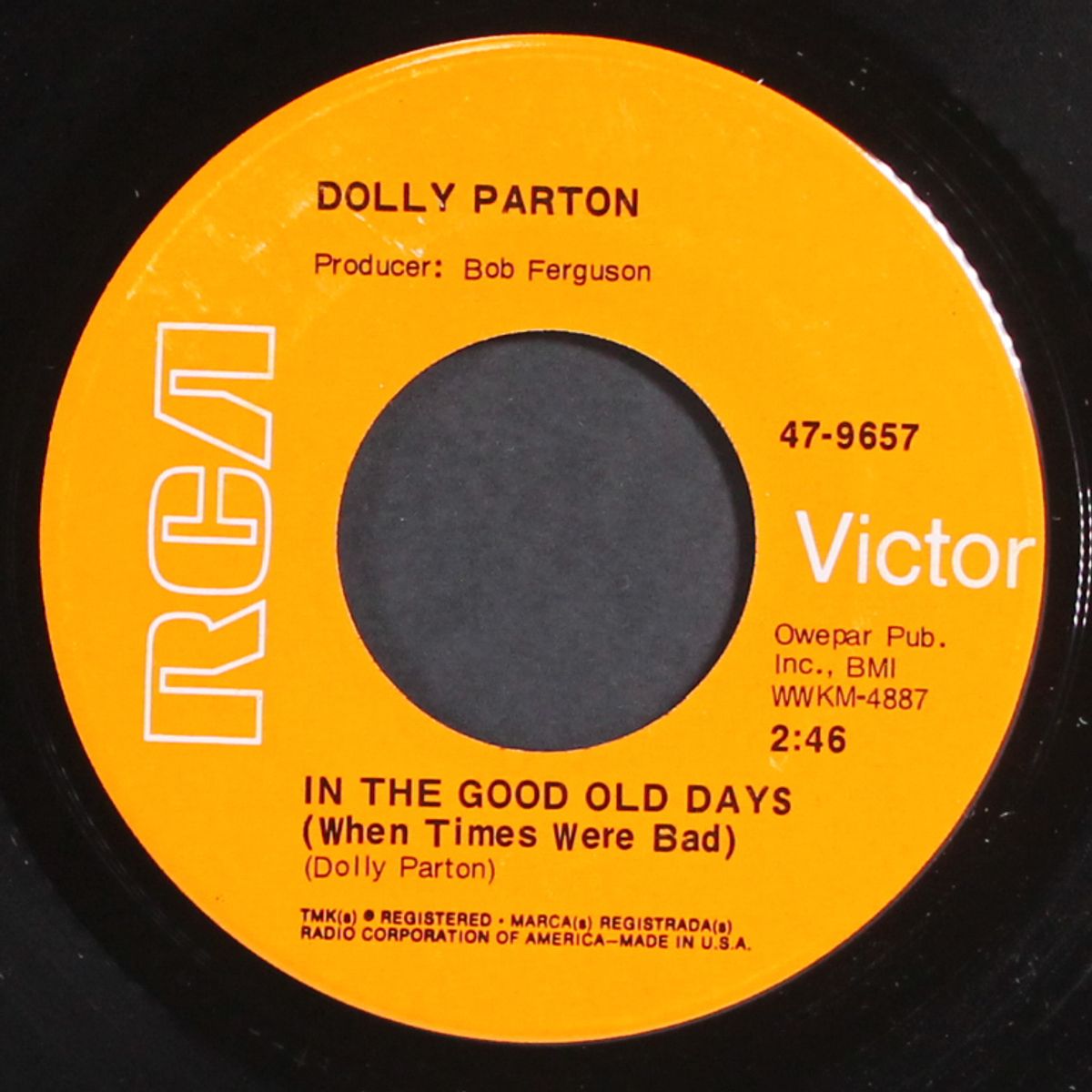 in the good old days / try being lonely by DOLLY PARTON
