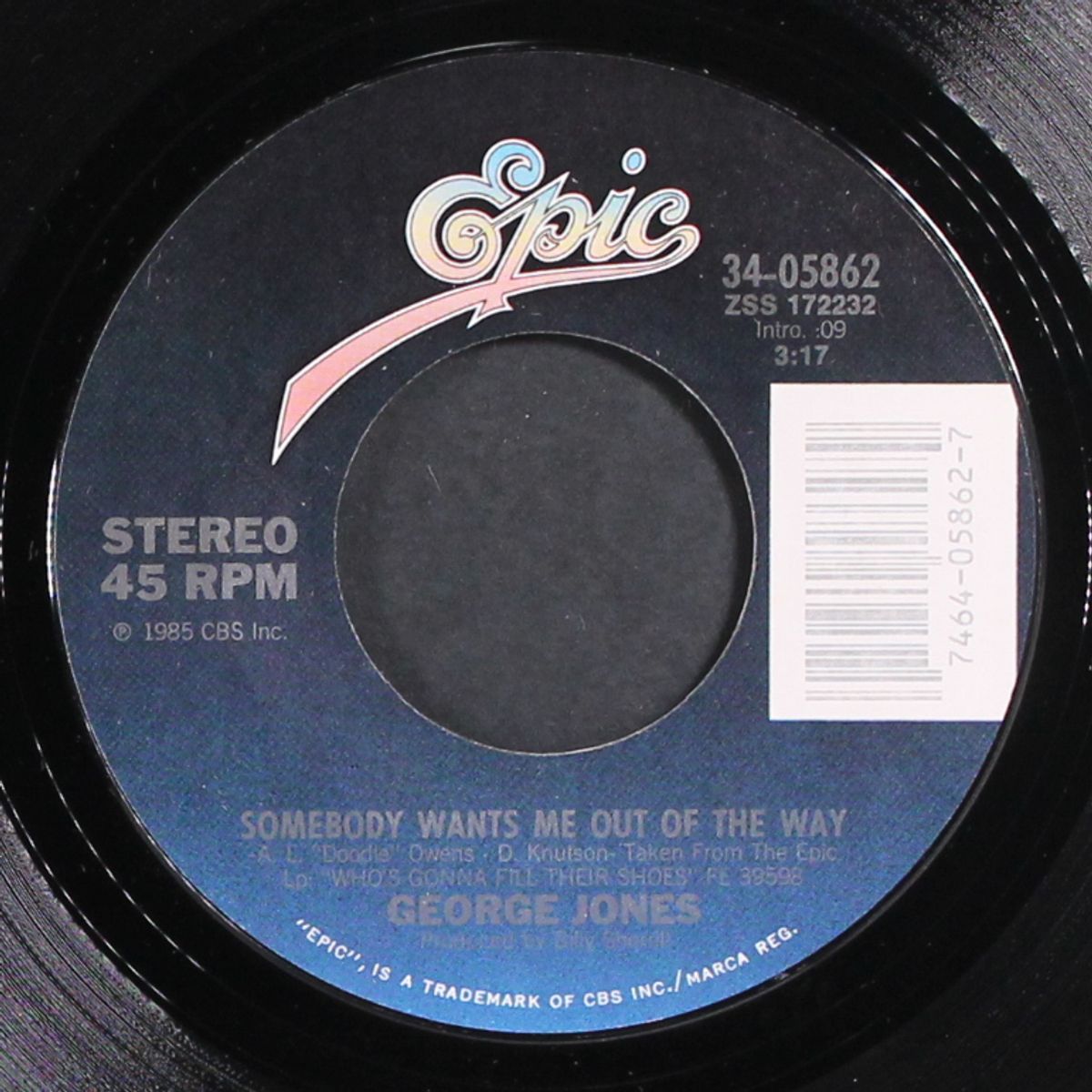 somebody wants me out of the way by GEORGE JONES