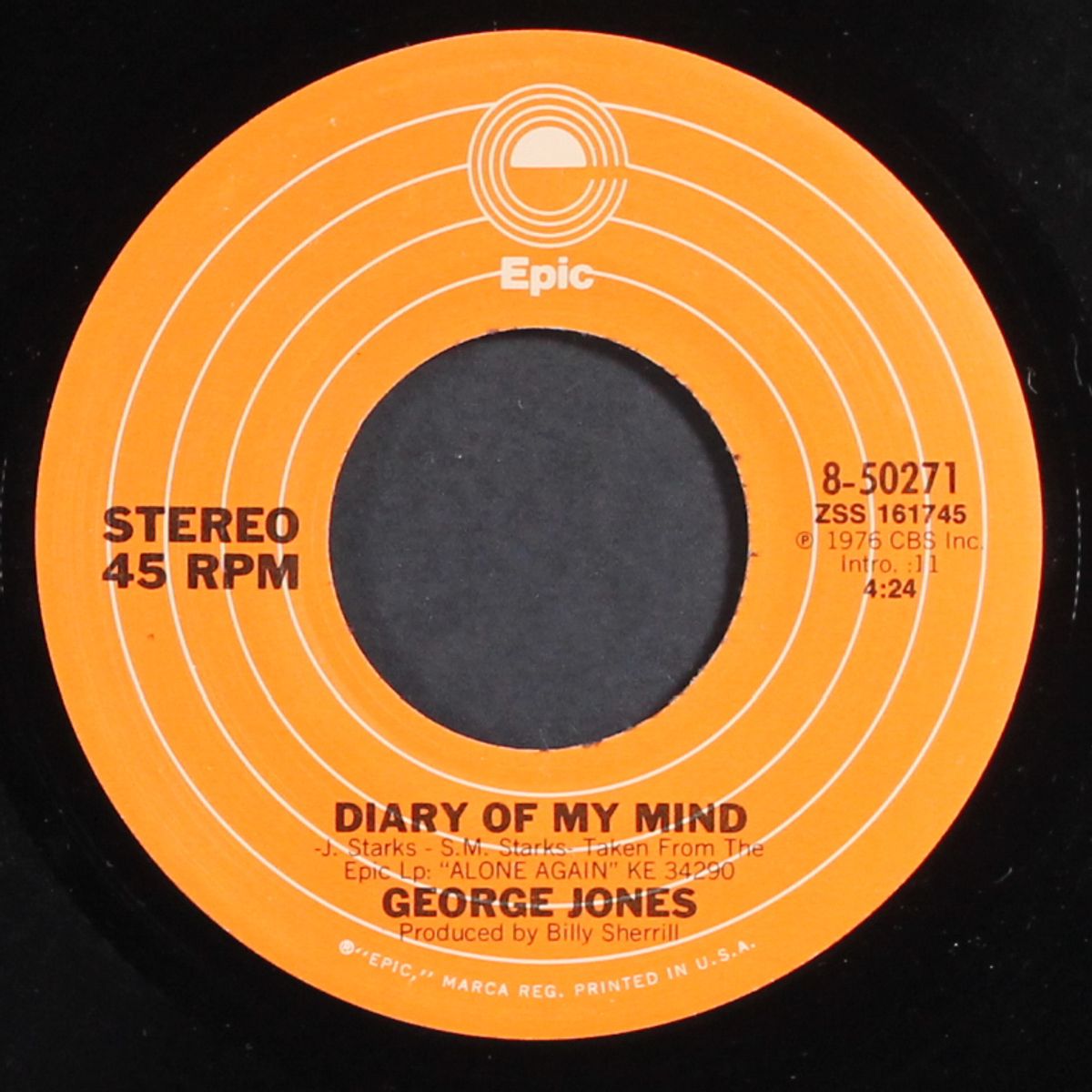 her name is.. / diary of my mind by GEORGE JONES