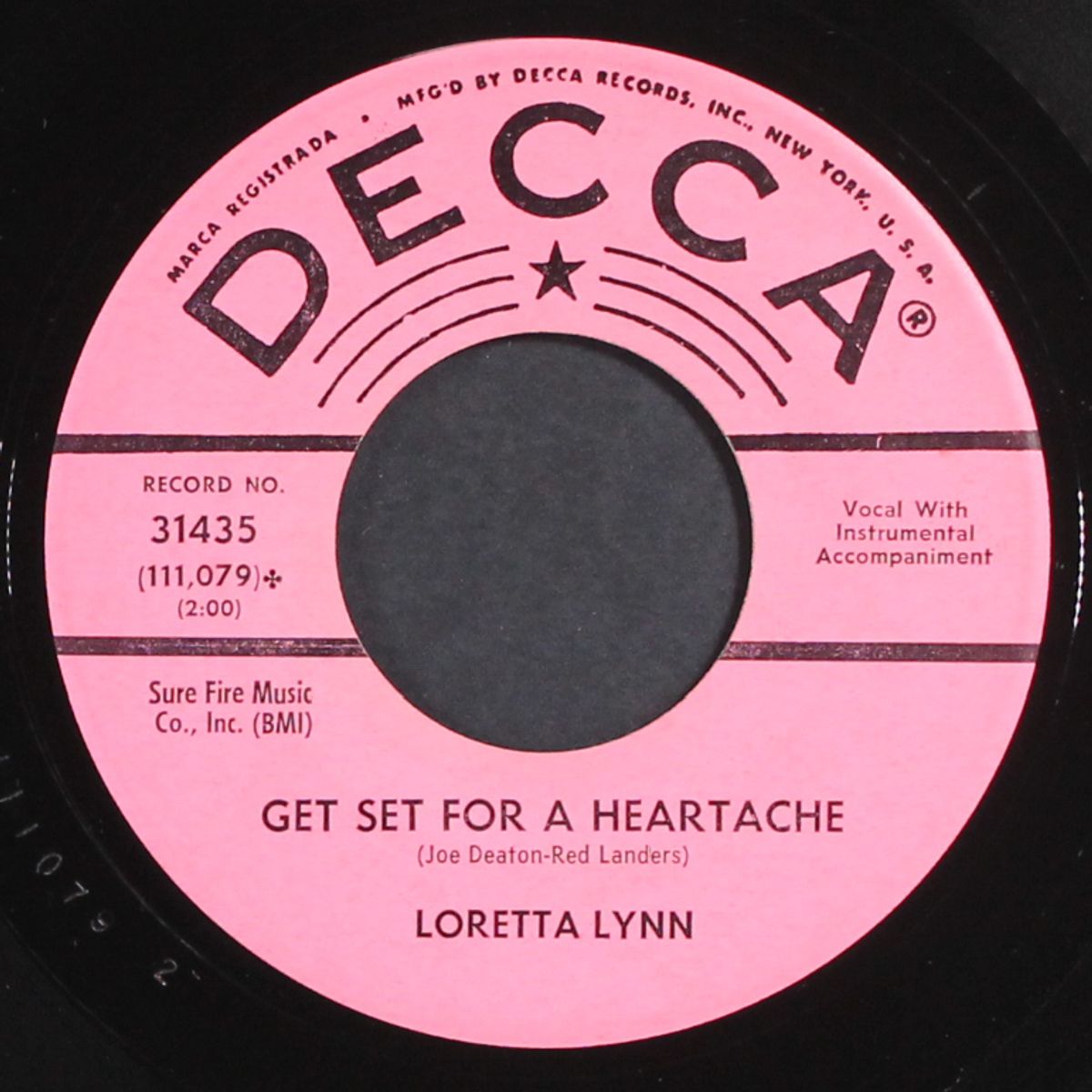 get set for a heartache / world of forgotten people by LORETTA LYNN