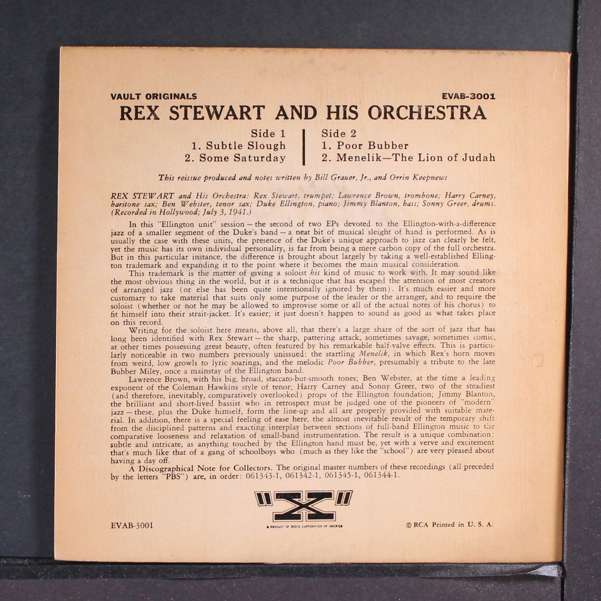 and his orchestra by REX STEWART