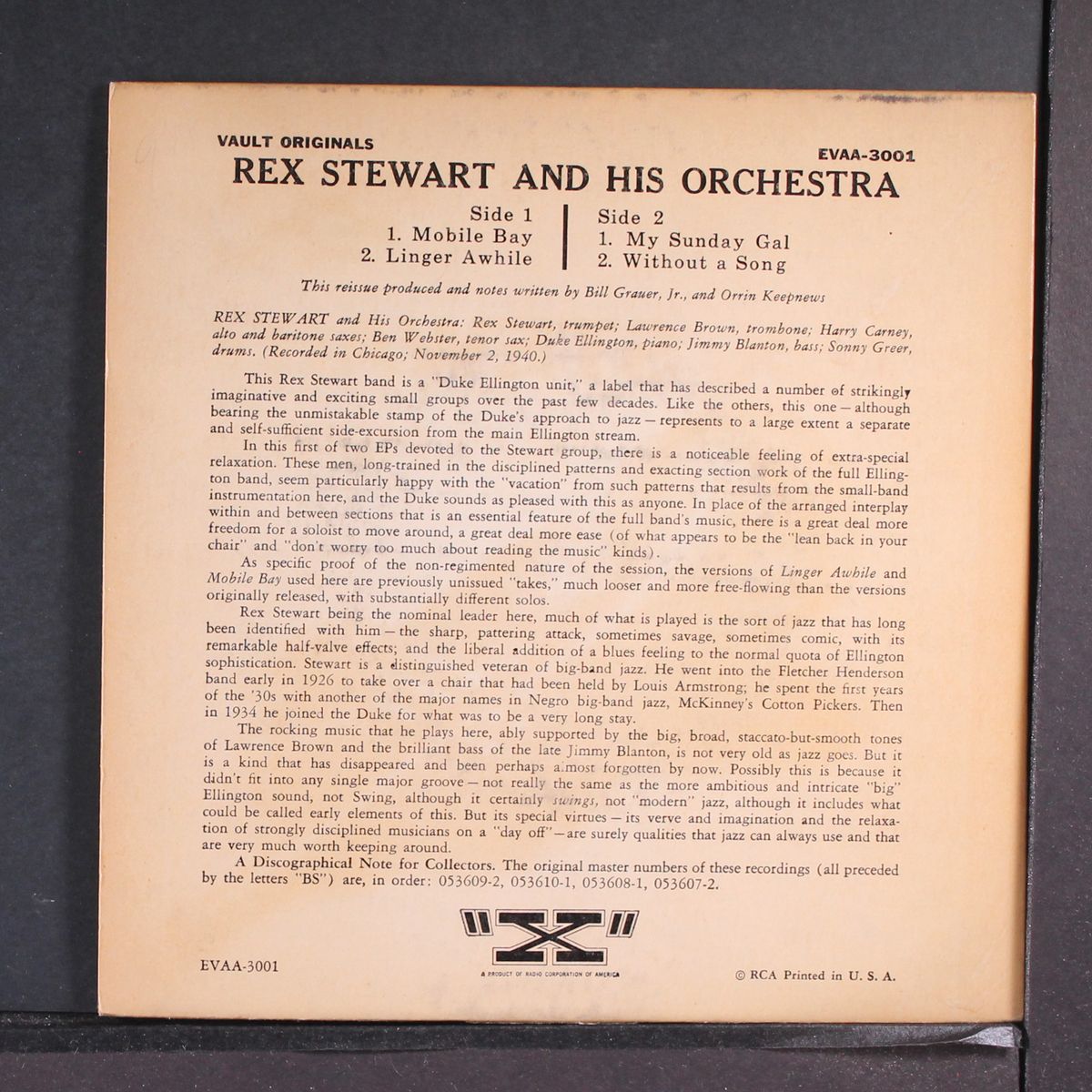 and his orchestra by REX STEWART