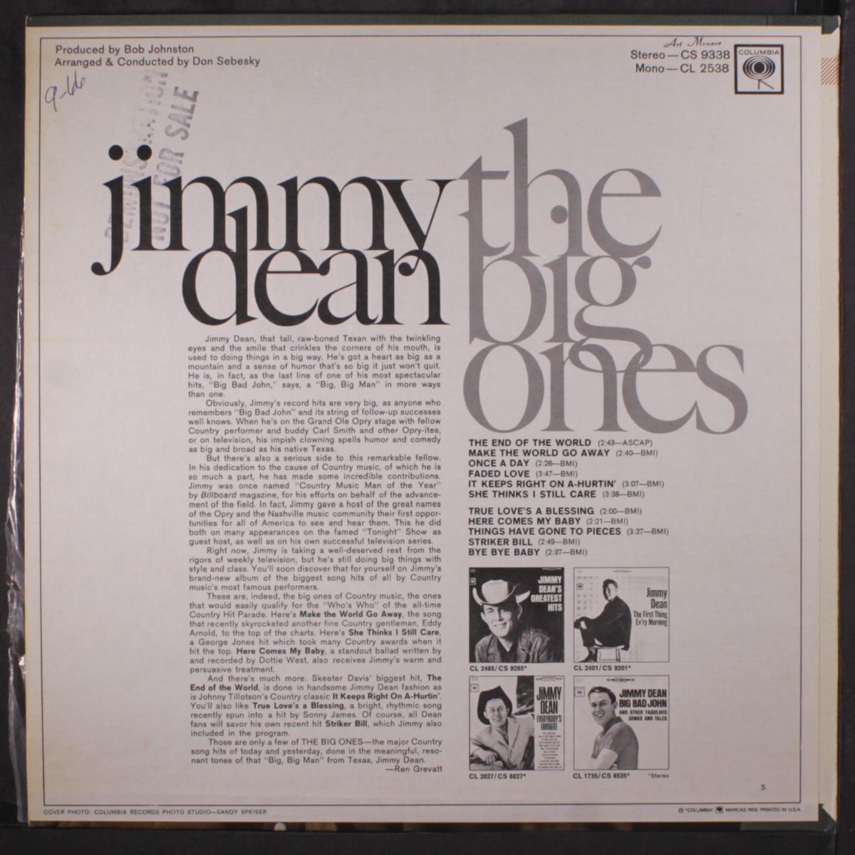 the big ones by JIMMY DEAN