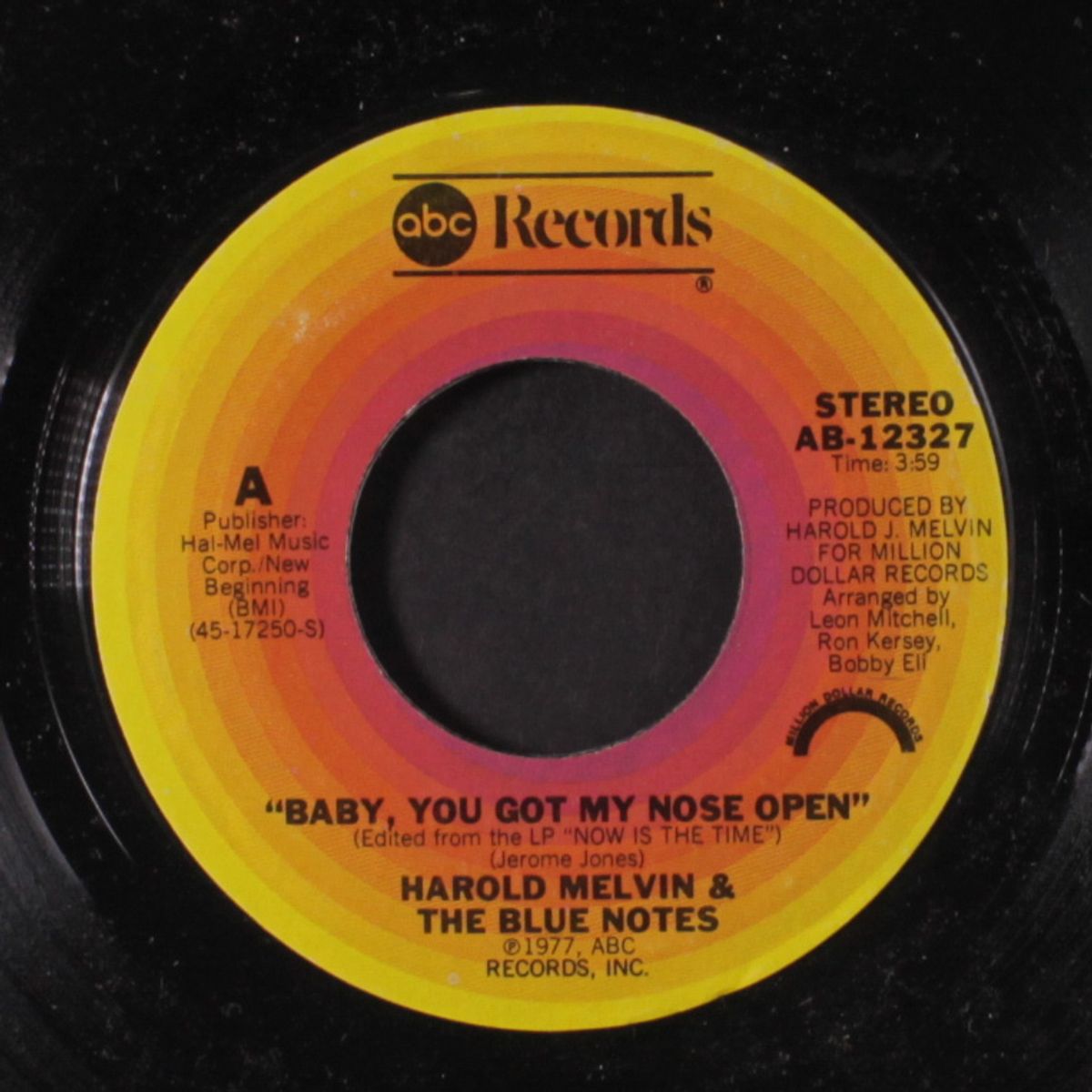 baby, you got my nose open / try to live a day by HAROLD MELVIN & BLUE NOTES