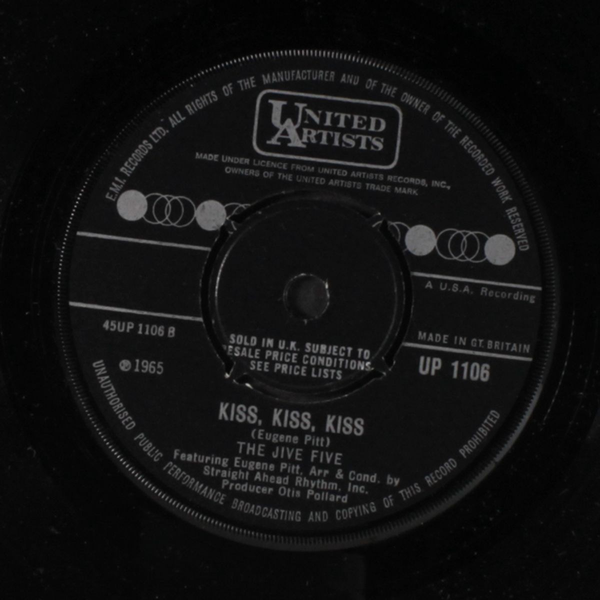 i'm a happy man / kiss, kiss, kiss by JIVE FIVE
