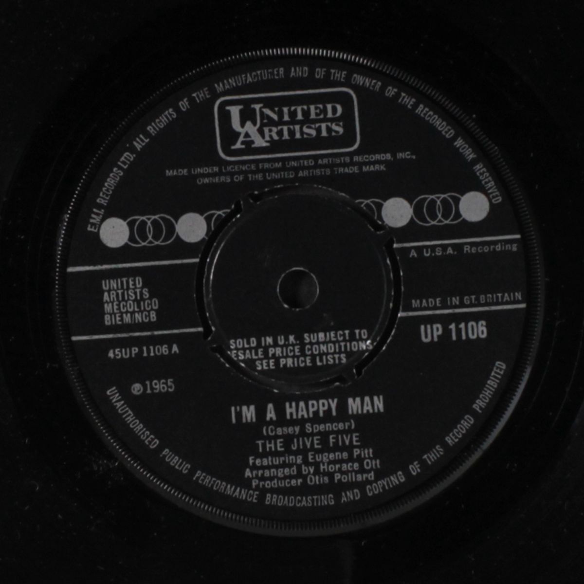 i'm a happy man / kiss, kiss, kiss by JIVE FIVE