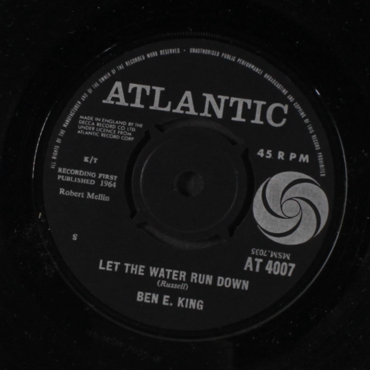 it's all over / let the water run down by BEN E. KING