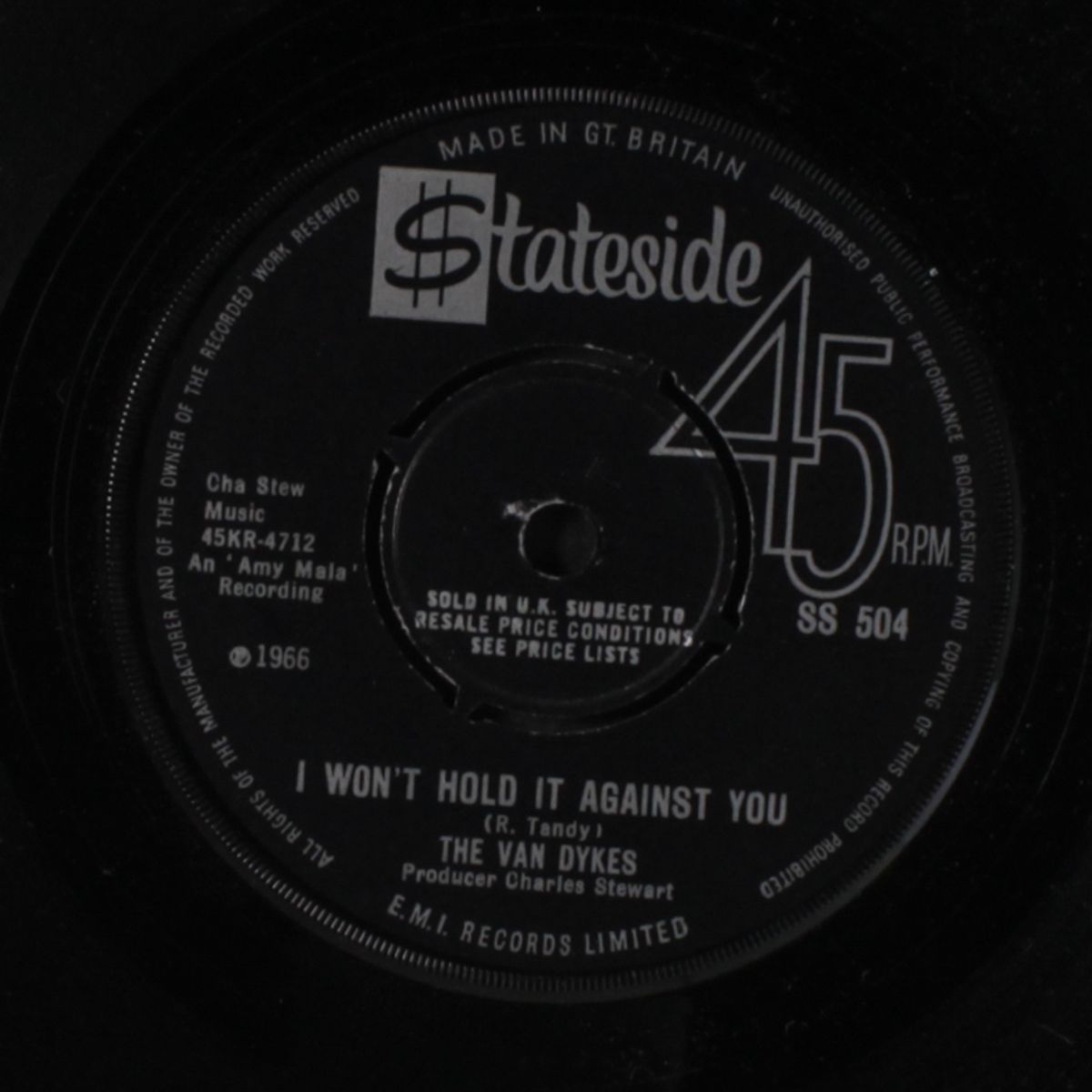 i won't hold it against you / no man is an island by VAN DYKES