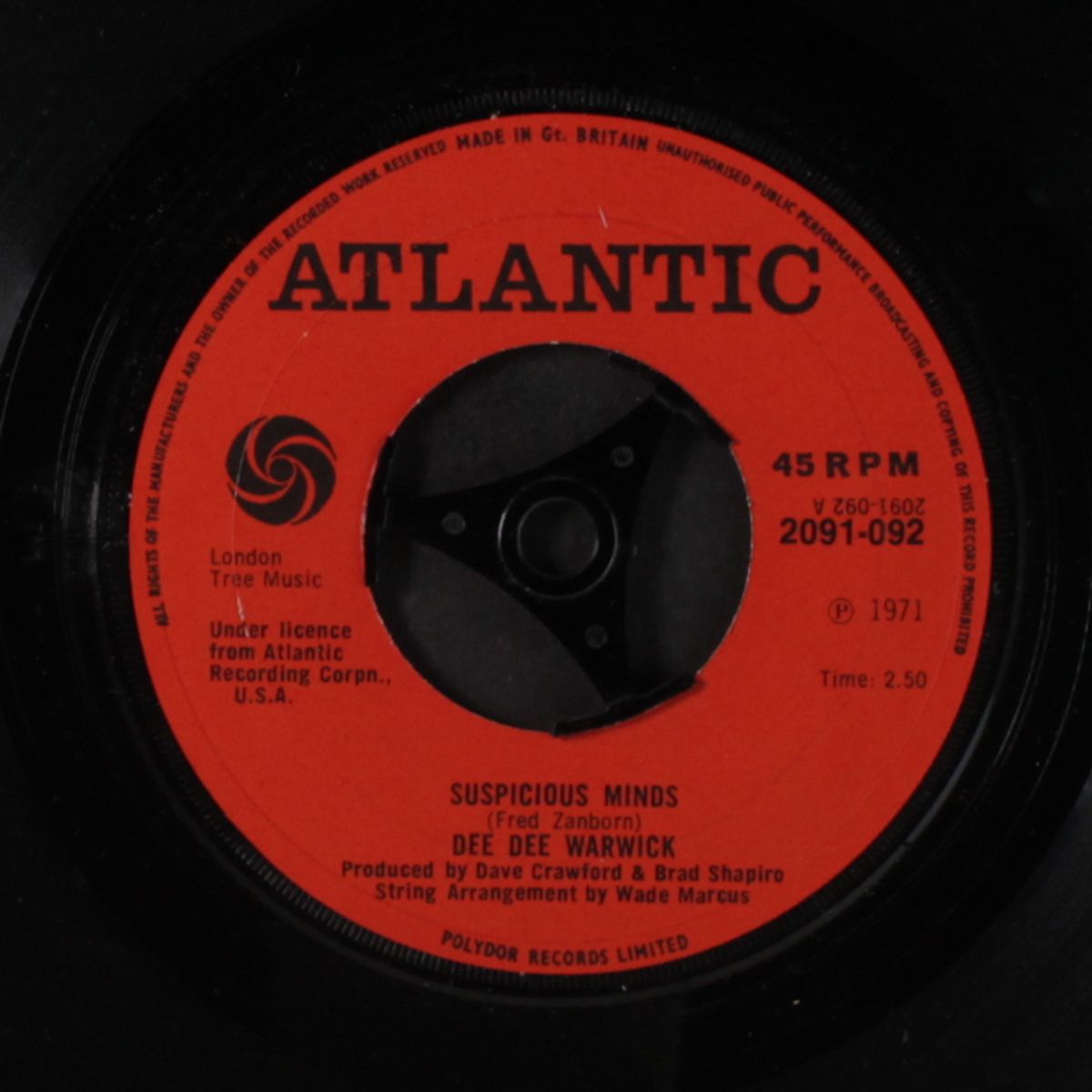 suspicious minds by DEE DEE WARWICK