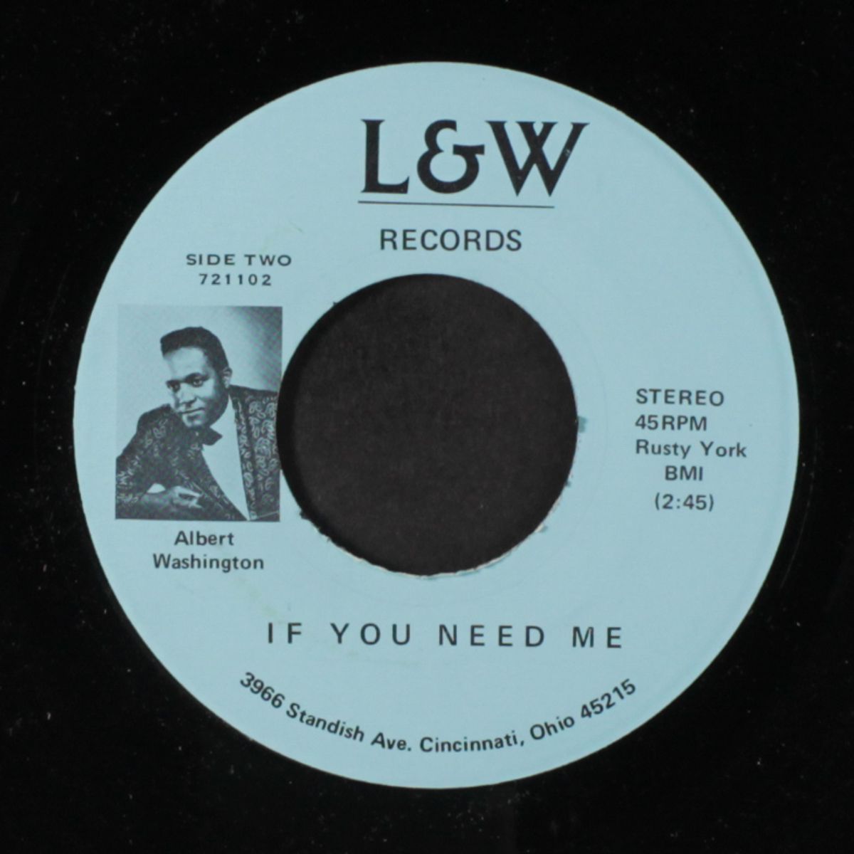 betty jane / if you need me by ALBERT WASHINGTON